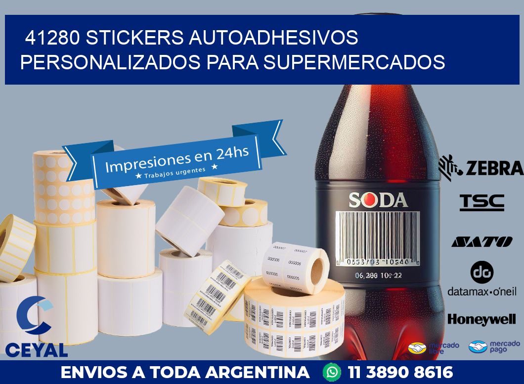 41280 STICKERS AUTOADHESIVOS PERSONALIZADOS PARA SUPERMERCADOS