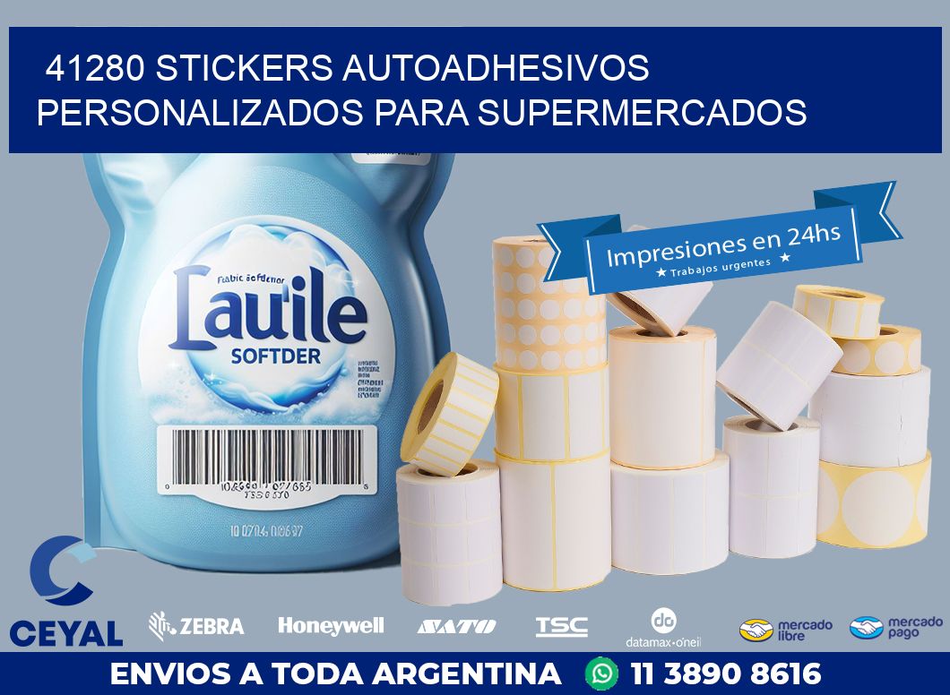 41280 STICKERS AUTOADHESIVOS PERSONALIZADOS PARA SUPERMERCADOS