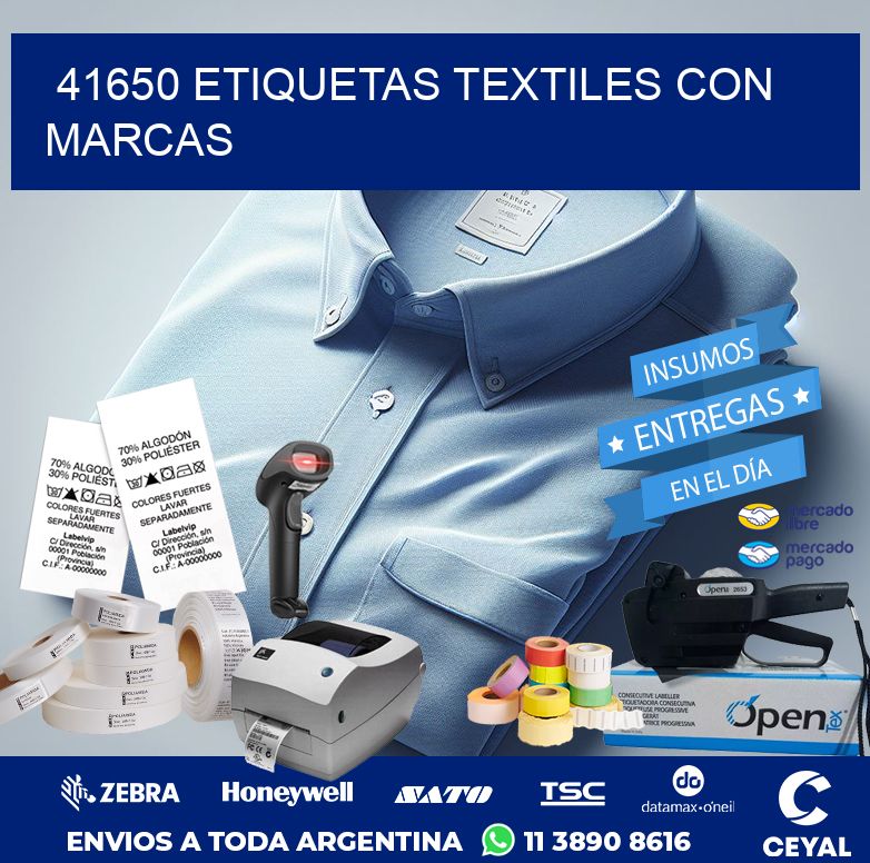 41650 ETIQUETAS TEXTILES CON MARCAS