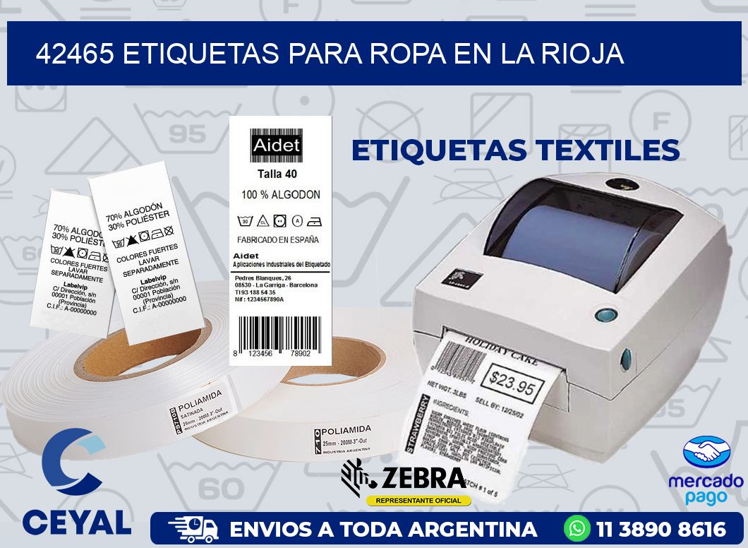 42465 ETIQUETAS PARA ROPA EN LA RIOJA