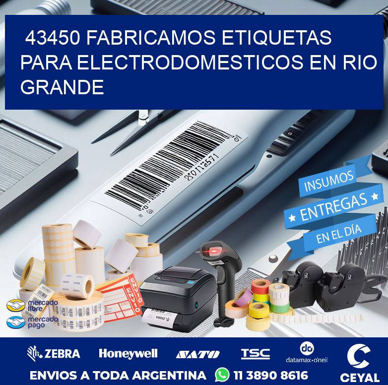43450 FABRICAMOS ETIQUETAS PARA ELECTRODOMESTICOS EN RIO GRANDE
