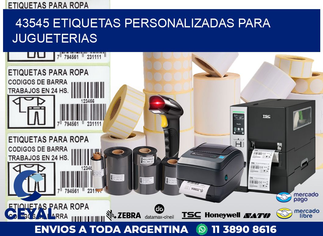 43545 ETIQUETAS PERSONALIZADAS PARA JUGUETERIAS