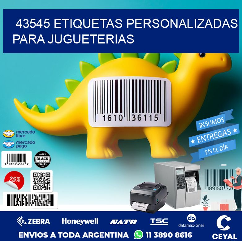 43545 ETIQUETAS PERSONALIZADAS PARA JUGUETERIAS