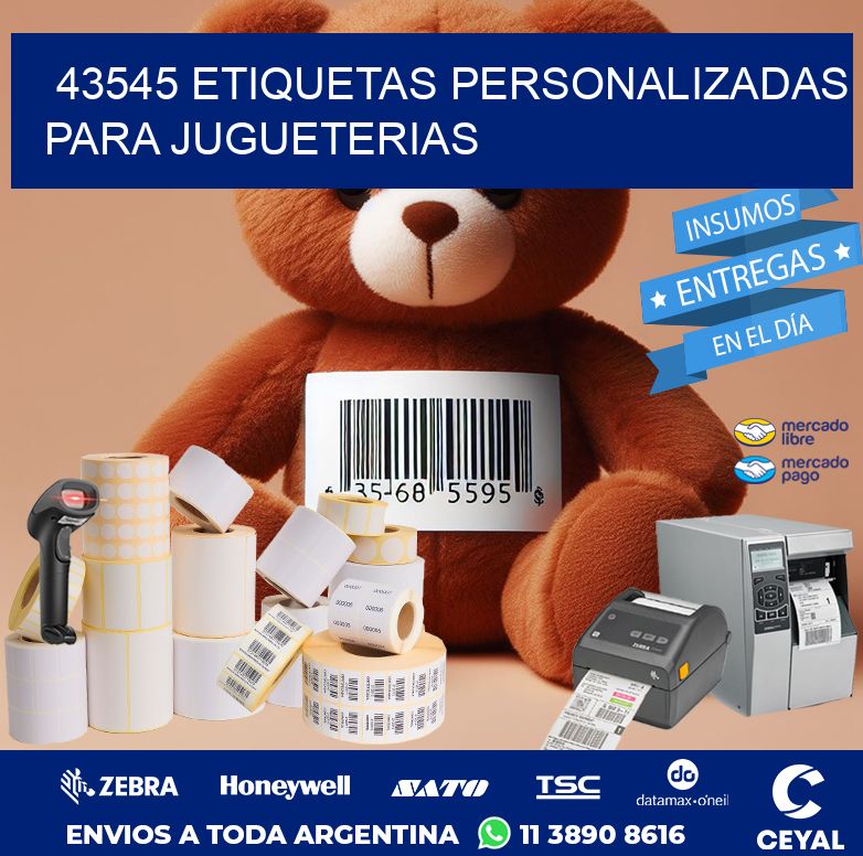 43545 ETIQUETAS PERSONALIZADAS PARA JUGUETERIAS