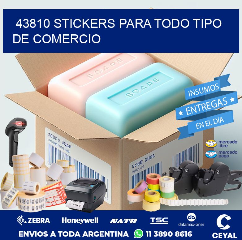43810 STICKERS PARA TODO TIPO DE COMERCIO