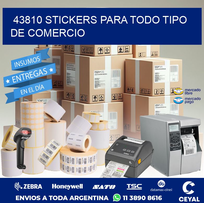 43810 STICKERS PARA TODO TIPO DE COMERCIO