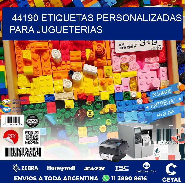 44190 ETIQUETAS PERSONALIZADAS PARA JUGUETERIAS