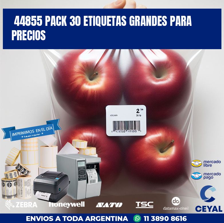 44855 PACK 30 ETIQUETAS GRANDES PARA PRECIOS