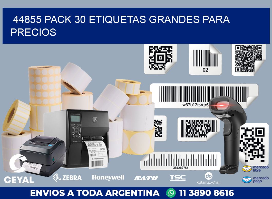 44855 PACK 30 ETIQUETAS GRANDES PARA PRECIOS