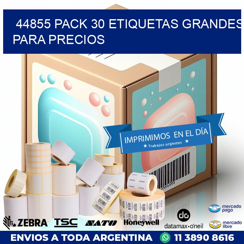 44855 PACK 30 ETIQUETAS GRANDES PARA PRECIOS