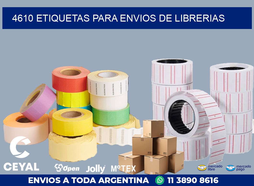 4610 ETIQUETAS PARA ENVIOS DE LIBRERIAS