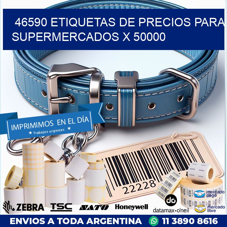 46590 ETIQUETAS DE PRECIOS PARA SUPERMERCADOS X 50000