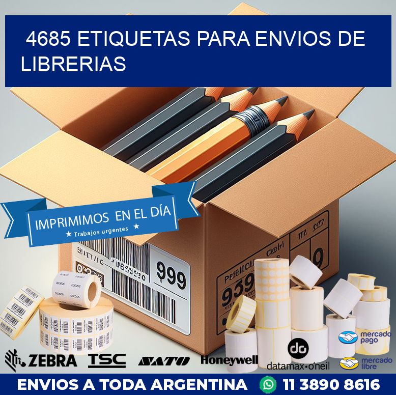 4685 ETIQUETAS PARA ENVIOS DE LIBRERIAS