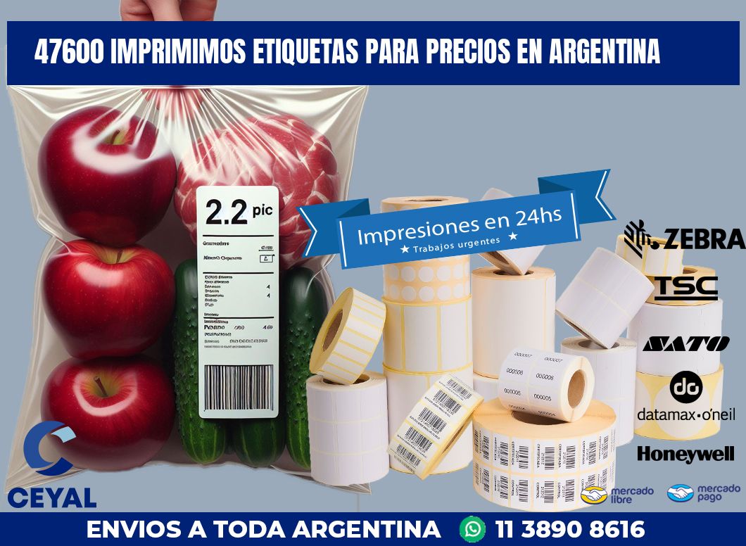 47600 IMPRIMIMOS ETIQUETAS PARA PRECIOS EN ARGENTINA