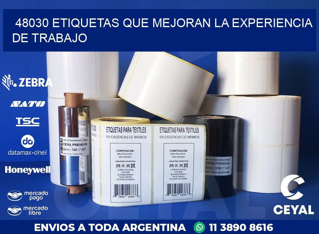 48030 ETIQUETAS QUE MEJORAN LA EXPERIENCIA DE TRABAJO