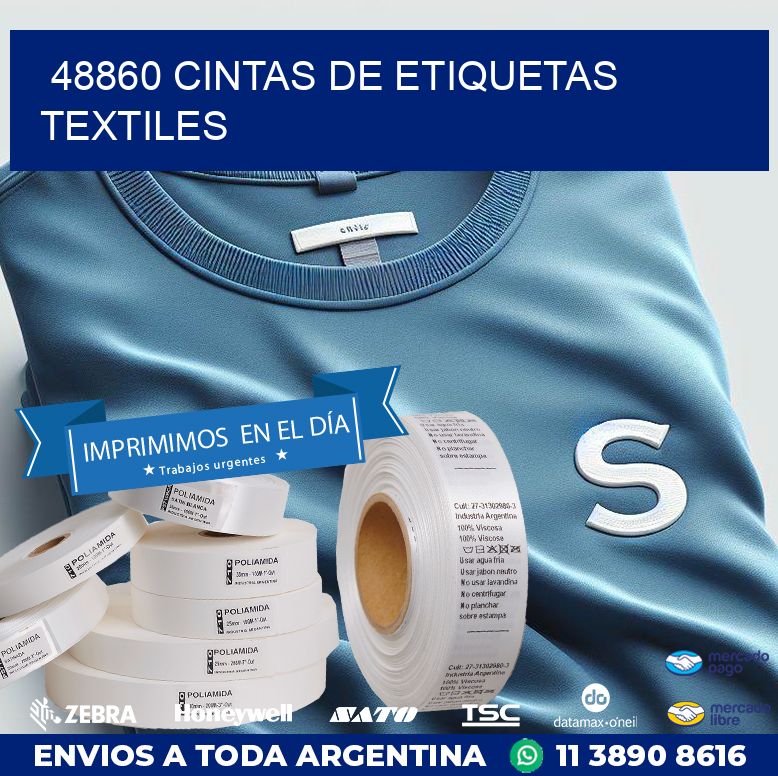48860 CINTAS DE ETIQUETAS TEXTILES