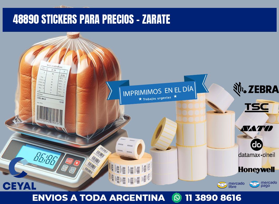 48890 STICKERS PARA PRECIOS - ZARATE