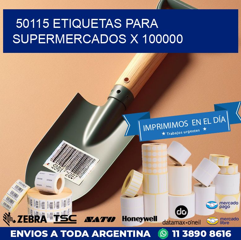 50115 ETIQUETAS PARA SUPERMERCADOS X 100000