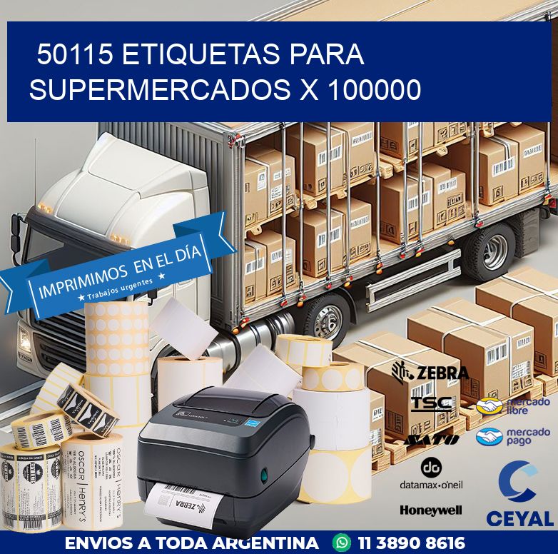 50115 ETIQUETAS PARA SUPERMERCADOS X 100000
