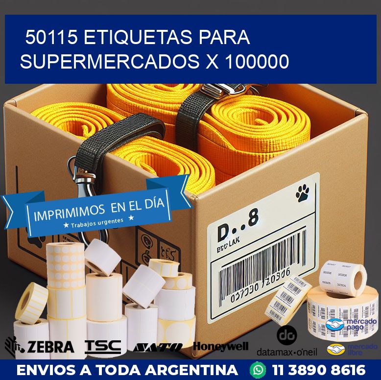 50115 ETIQUETAS PARA SUPERMERCADOS X 100000