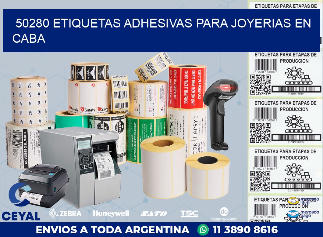 50280 ETIQUETAS ADHESIVAS PARA JOYERIAS EN CABA