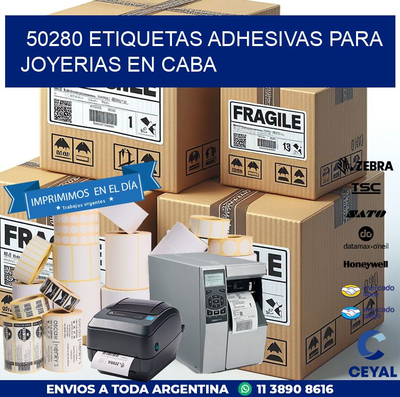 50280 ETIQUETAS ADHESIVAS PARA JOYERIAS EN CABA