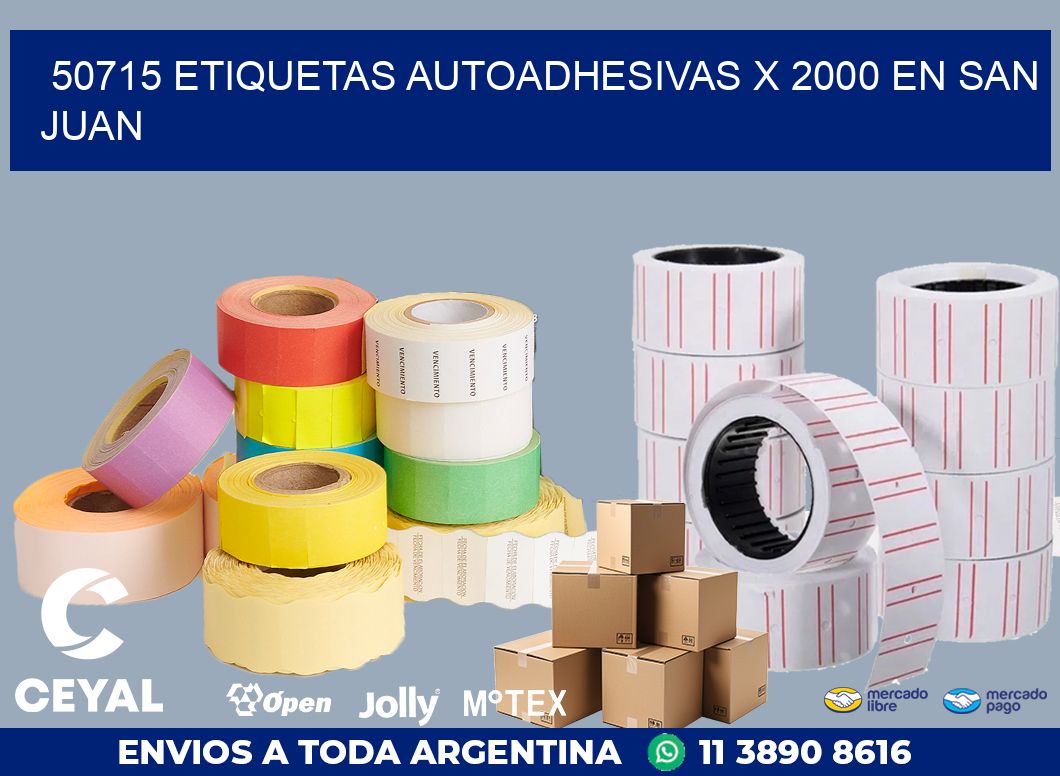 50715 ETIQUETAS AUTOADHESIVAS X 2000 EN SAN JUAN