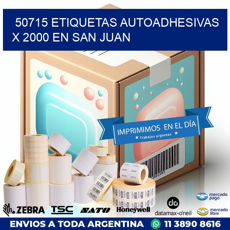 50715 ETIQUETAS AUTOADHESIVAS X 2000 EN SAN JUAN