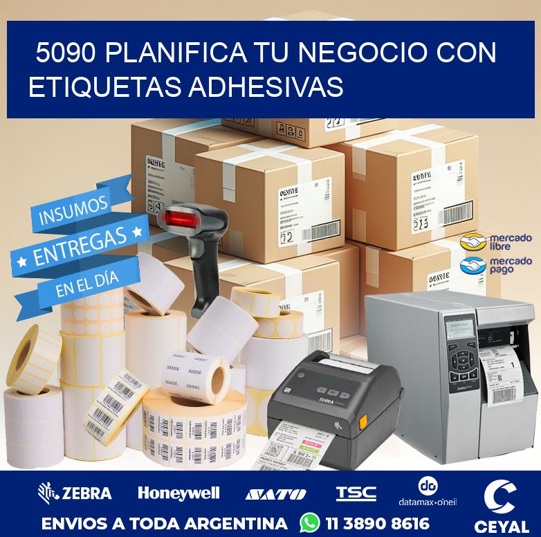 5090 PLANIFICA TU NEGOCIO CON ETIQUETAS ADHESIVAS