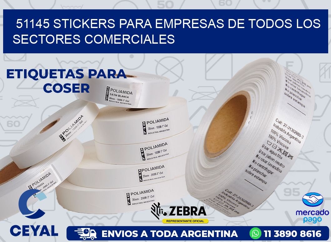 51145 STICKERS PARA EMPRESAS DE TODOS LOS SECTORES COMERCIALES