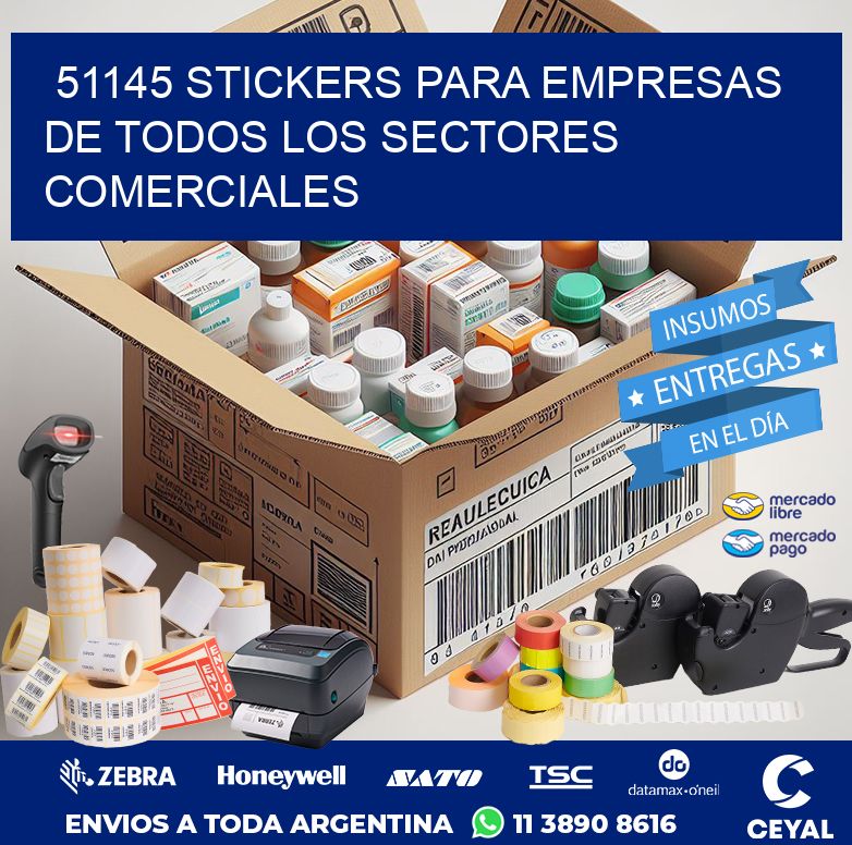 51145 STICKERS PARA EMPRESAS DE TODOS LOS SECTORES COMERCIALES