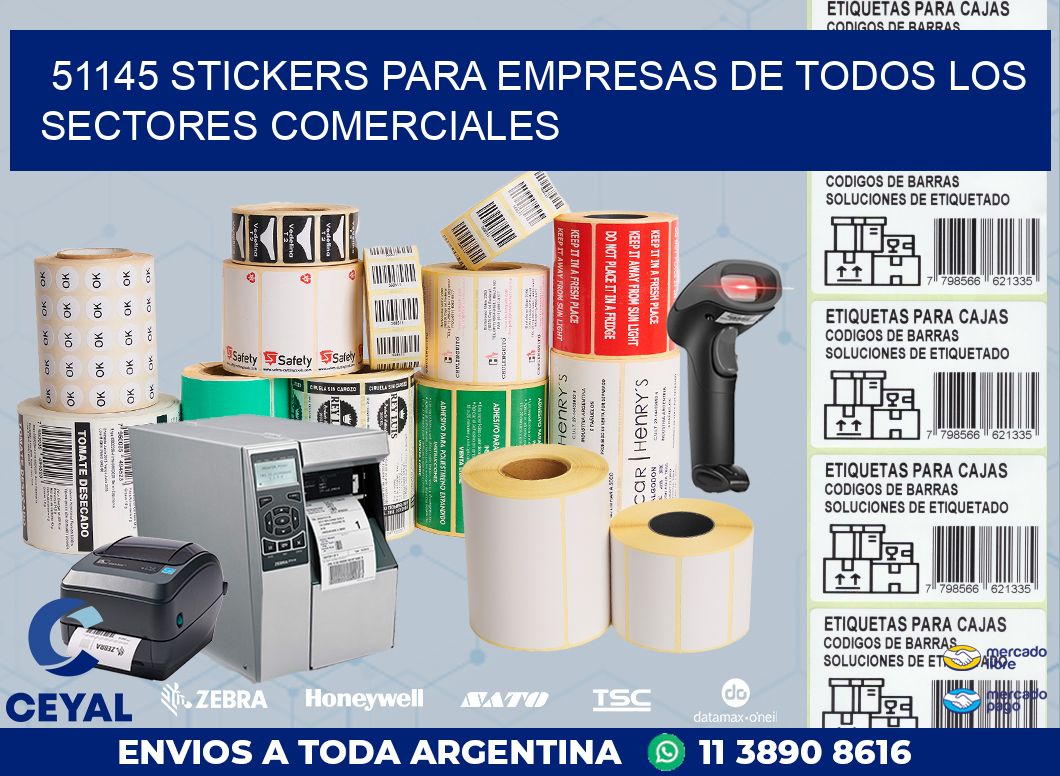 51145 STICKERS PARA EMPRESAS DE TODOS LOS SECTORES COMERCIALES