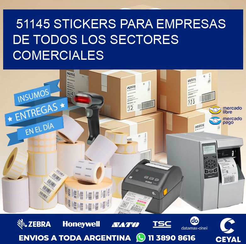 51145 STICKERS PARA EMPRESAS DE TODOS LOS SECTORES COMERCIALES
