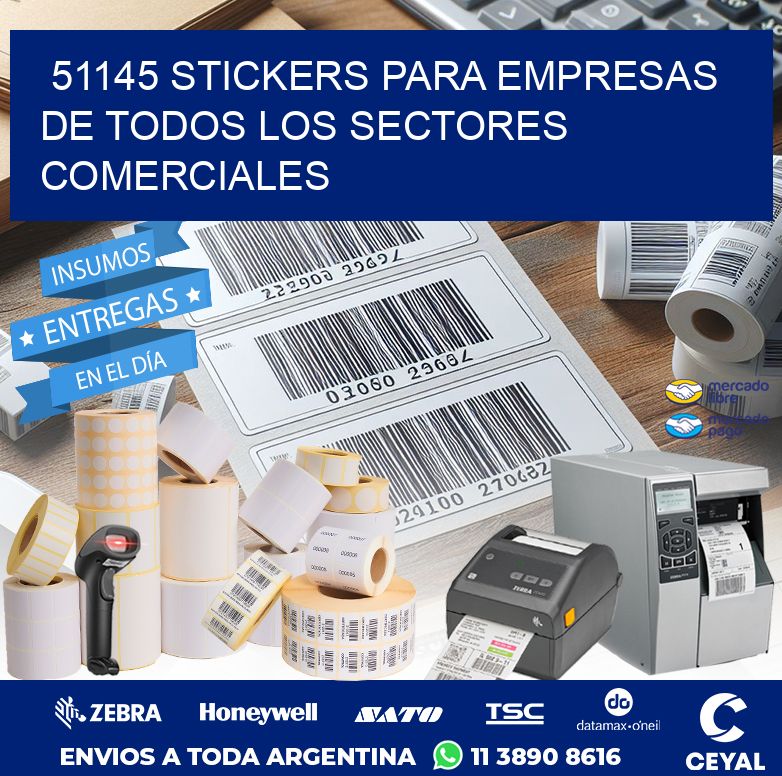 51145 STICKERS PARA EMPRESAS DE TODOS LOS SECTORES COMERCIALES