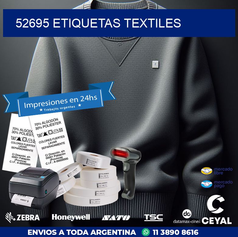 52695 ETIQUETAS TEXTILES
