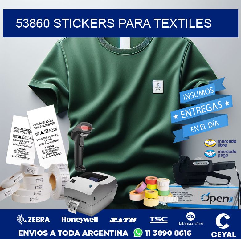53860 STICKERS PARA TEXTILES