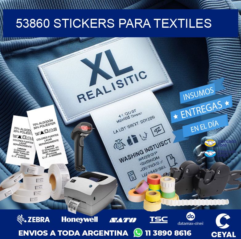 53860 STICKERS PARA TEXTILES