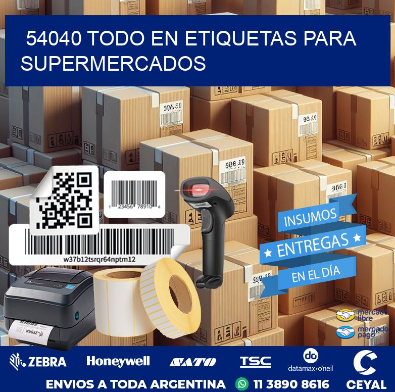 54040 TODO EN ETIQUETAS PARA SUPERMERCADOS