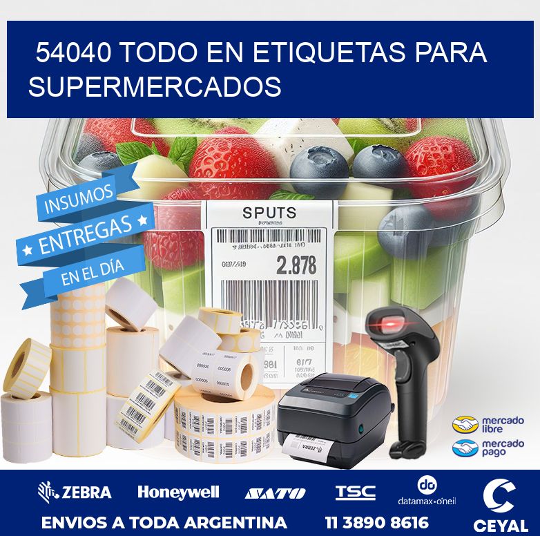 54040 TODO EN ETIQUETAS PARA SUPERMERCADOS