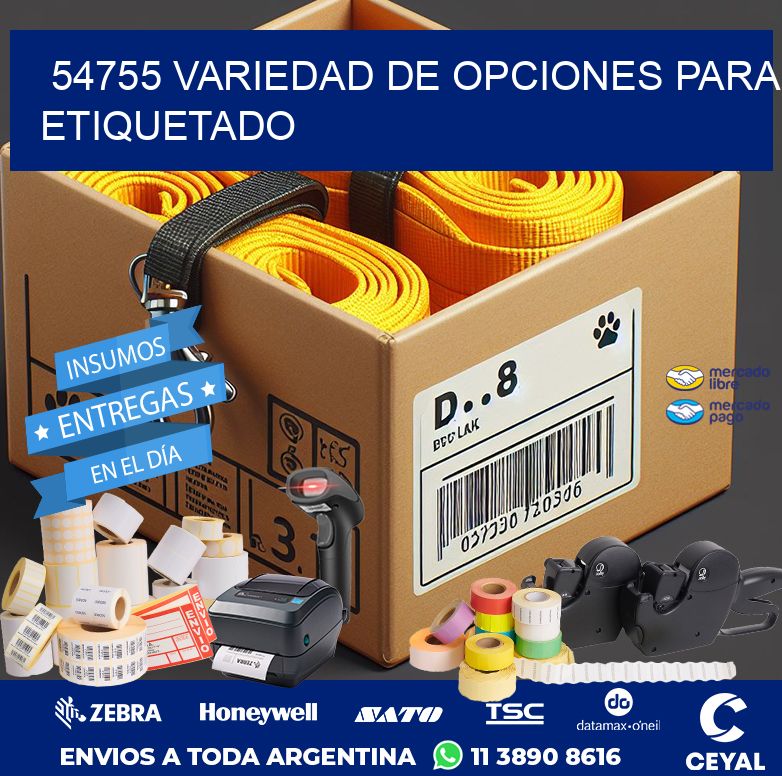 54755 VARIEDAD DE OPCIONES PARA ETIQUETADO