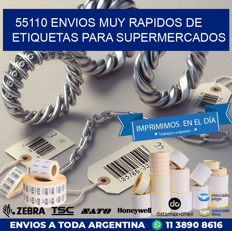 55110 ENVIOS MUY RAPIDOS DE ETIQUETAS PARA SUPERMERCADOS