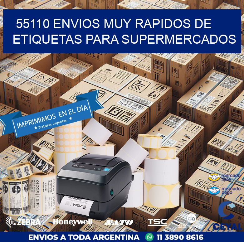 55110 ENVIOS MUY RAPIDOS DE ETIQUETAS PARA SUPERMERCADOS