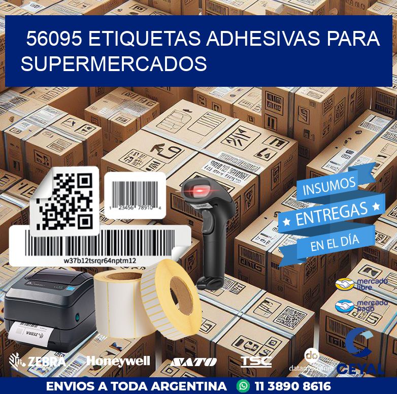 56095 ETIQUETAS ADHESIVAS PARA SUPERMERCADOS