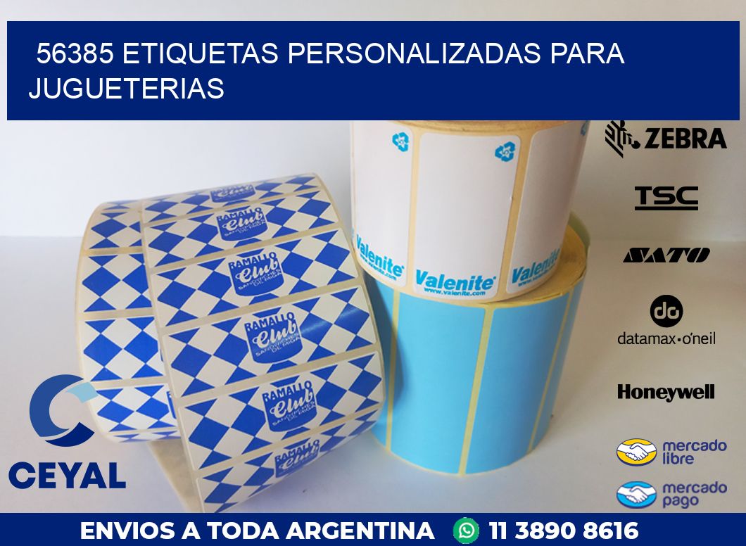 56385 ETIQUETAS PERSONALIZADAS PARA JUGUETERIAS