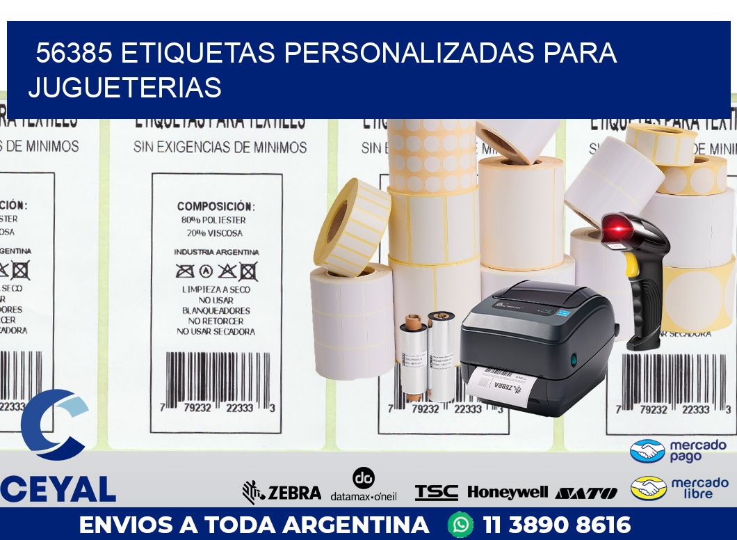56385 ETIQUETAS PERSONALIZADAS PARA JUGUETERIAS