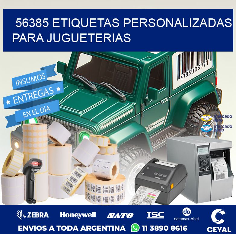56385 ETIQUETAS PERSONALIZADAS PARA JUGUETERIAS
