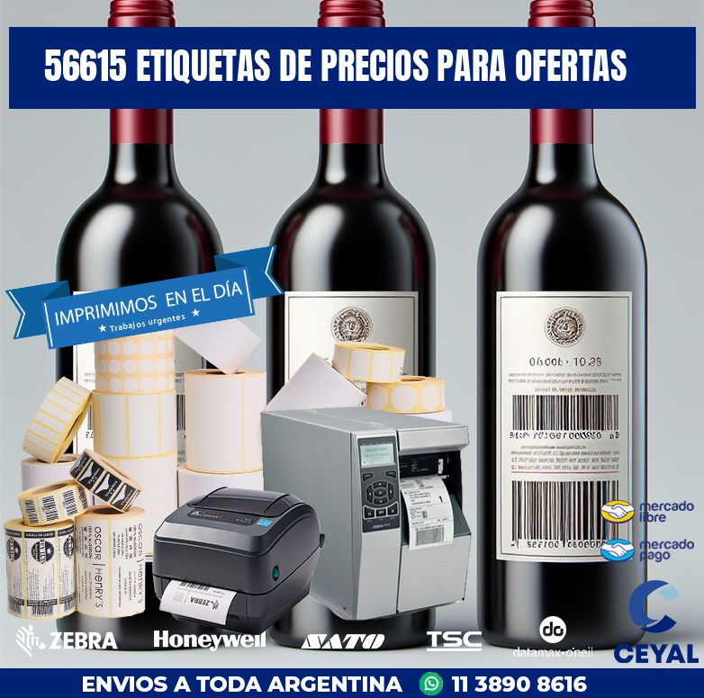 56615 ETIQUETAS DE PRECIOS PARA OFERTAS