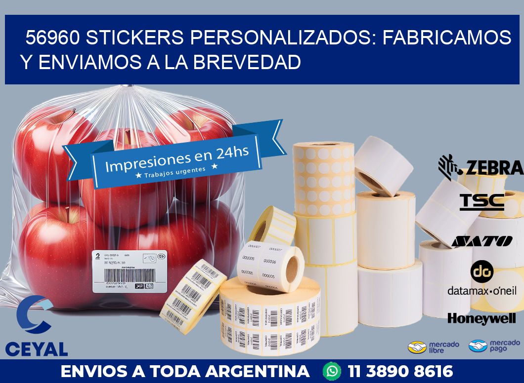 56960 STICKERS PERSONALIZADOS: FABRICAMOS Y ENVIAMOS A LA BREVEDAD