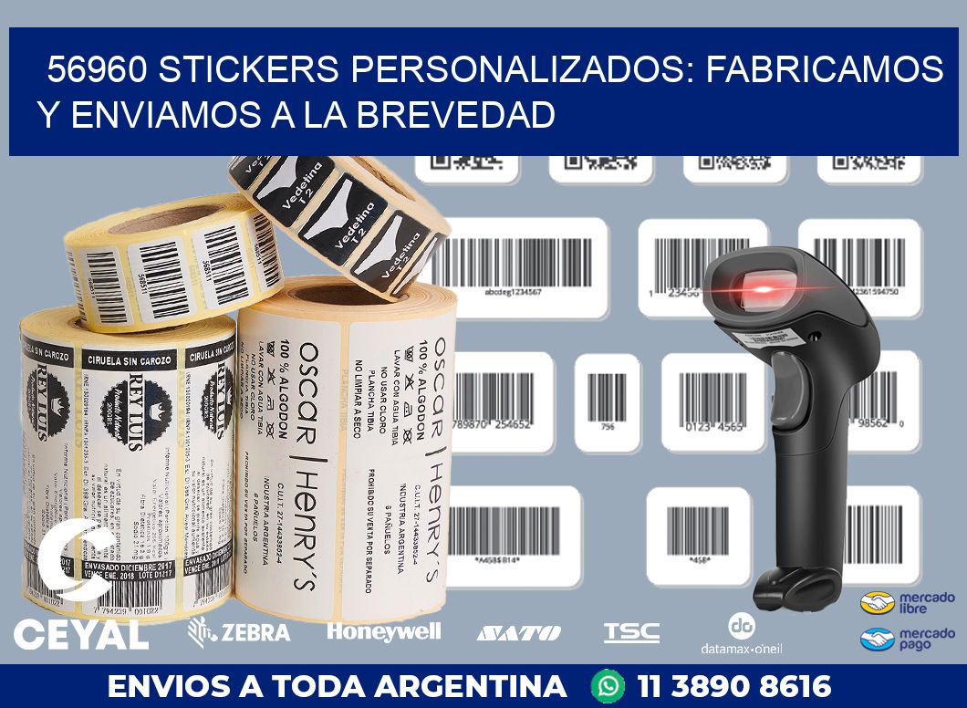 56960 STICKERS PERSONALIZADOS: FABRICAMOS Y ENVIAMOS A LA BREVEDAD
