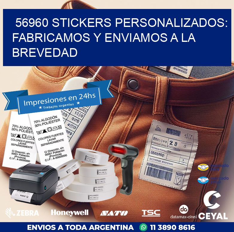 56960 STICKERS PERSONALIZADOS: FABRICAMOS Y ENVIAMOS A LA BREVEDAD